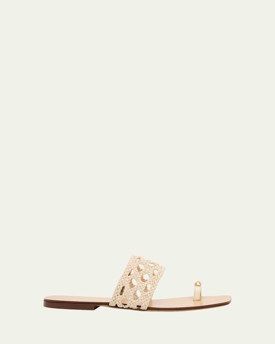 Mennia Capri Woven Slide Sandals